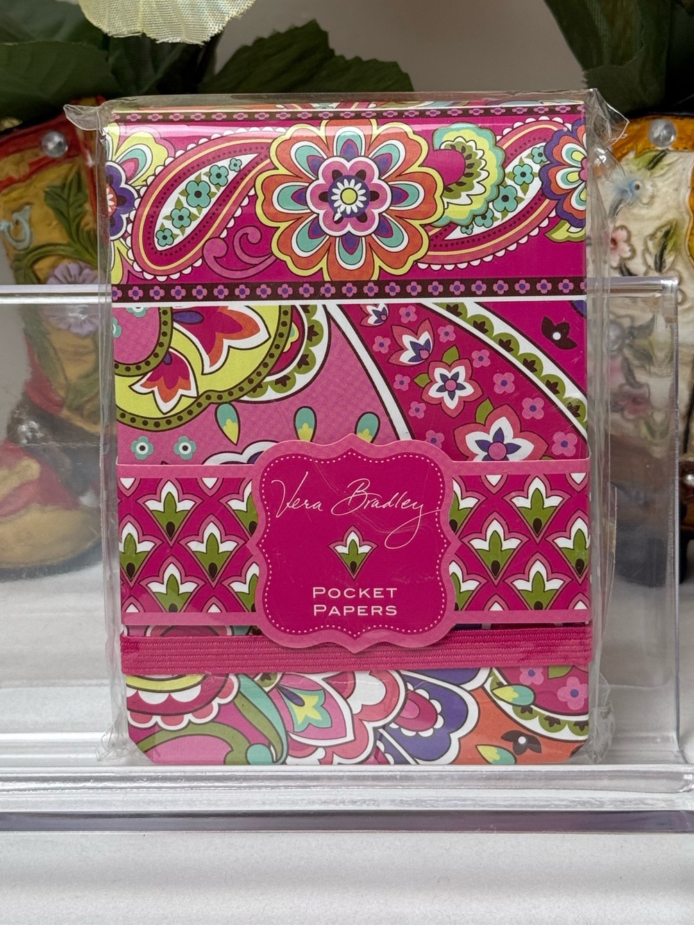 NWT Vera Bradley Pink Swirls Pocket Paper NIP
